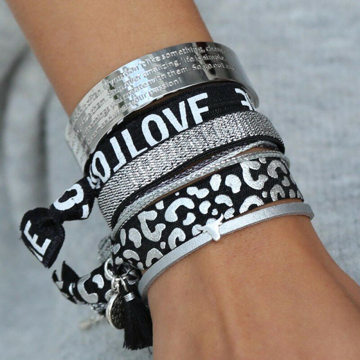 Silver bracelet motivation