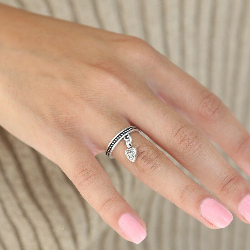 Ring heart silver