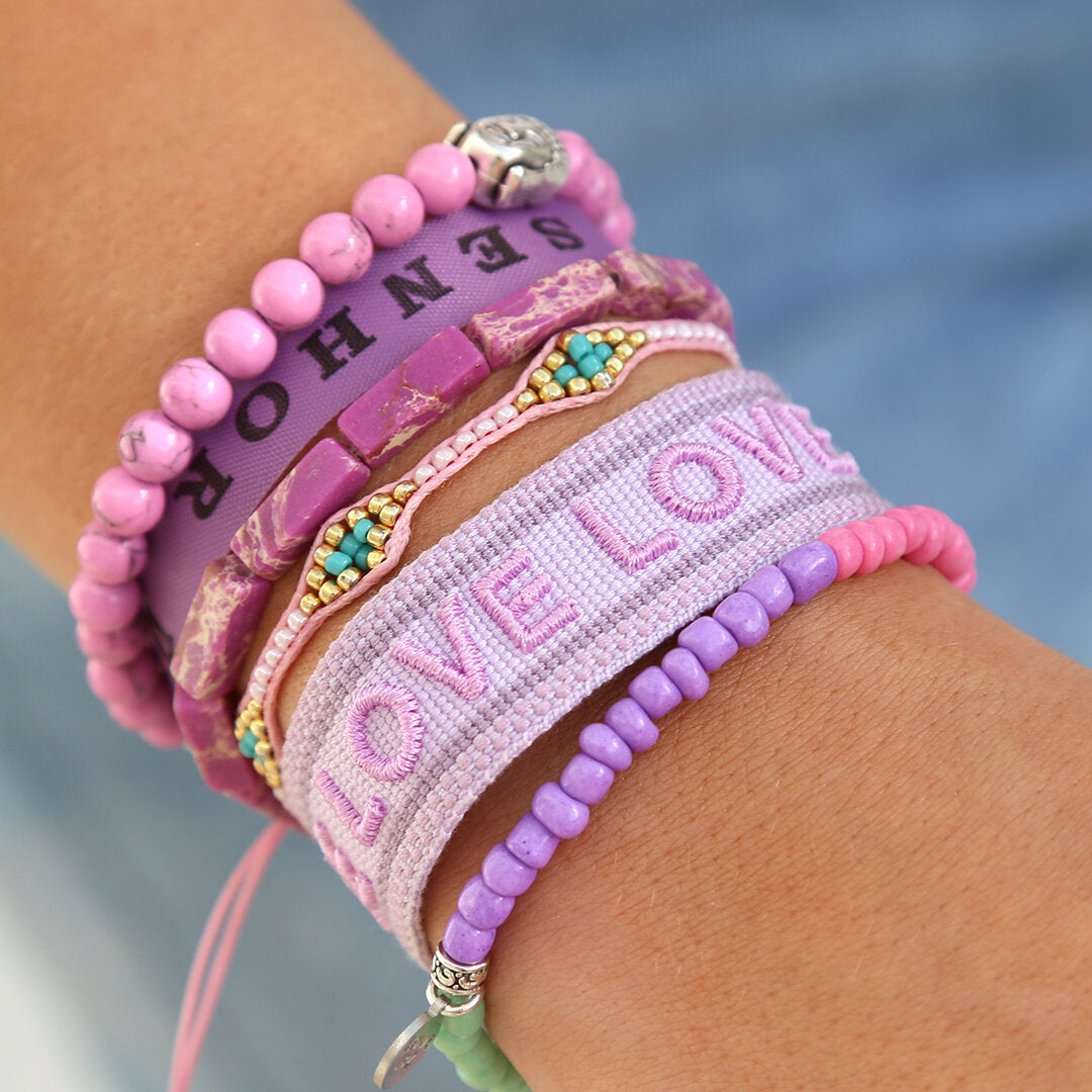 Bracelet miyuki Ibiza pink