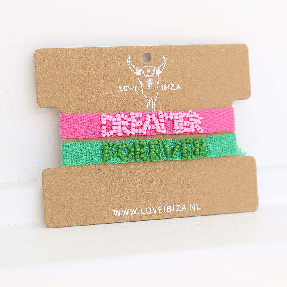 Forever dreamer set van 2 armbandjes