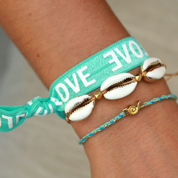 Bracelet wavy blue