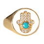 Ring Hamsa rosa