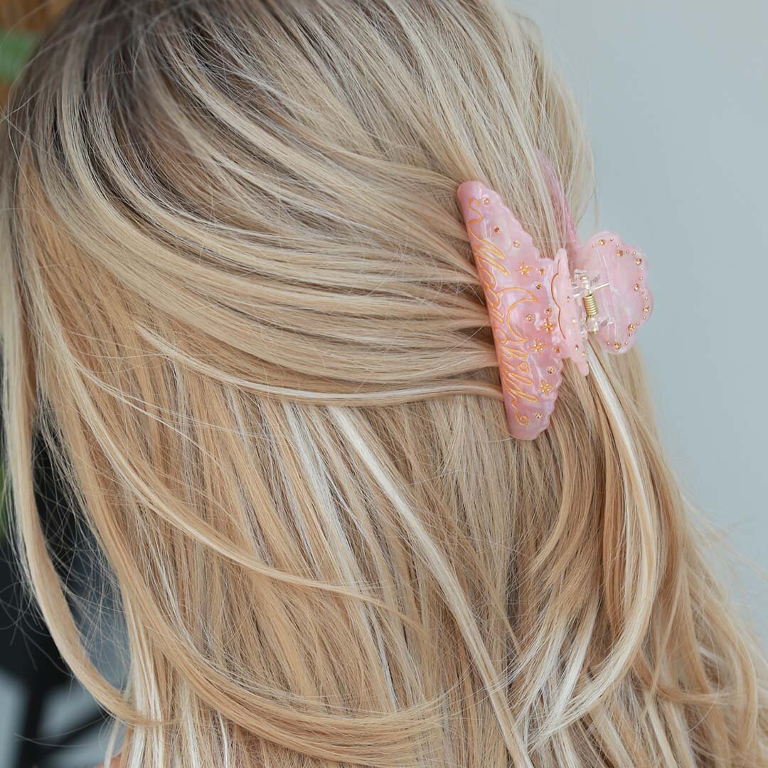 Hair clip moonchild pink