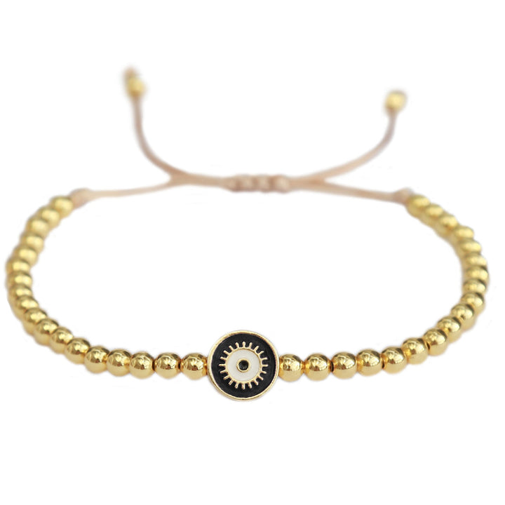 Armband Evil Eye Gold Schwarz