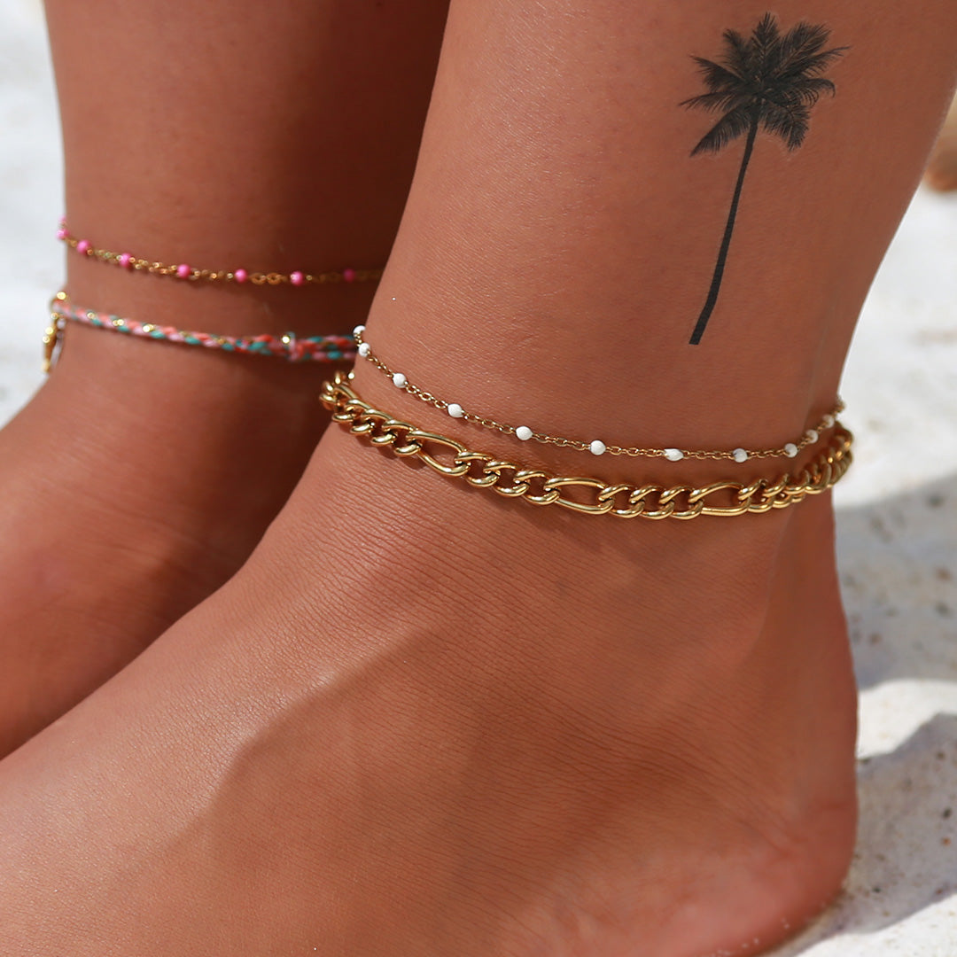 Anklet golden chain