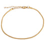 Gold anklet open hearted