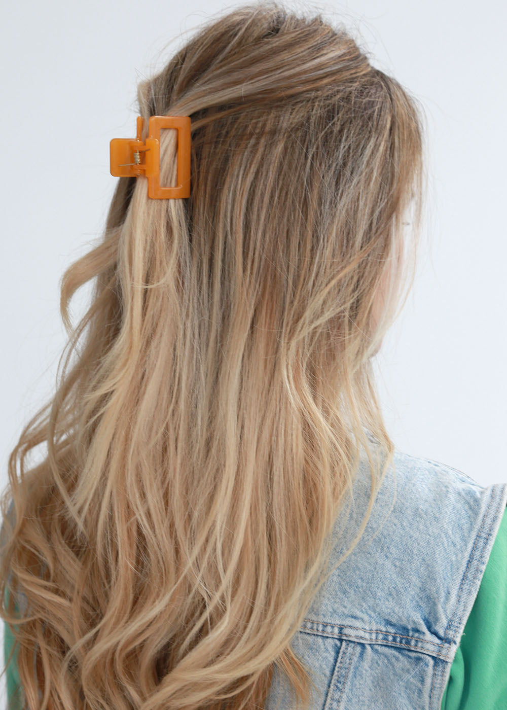 Barrette à cheveux gelée orange