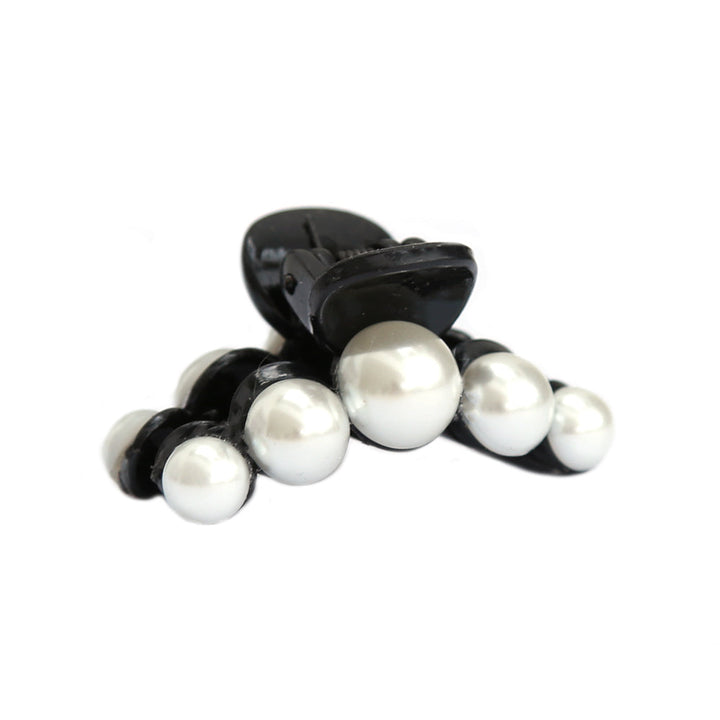 Hair clip mini pearl black