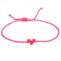 Love Ibiza heart armband burgundy