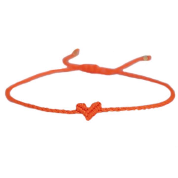 Love Ibiza heart bracelet orange