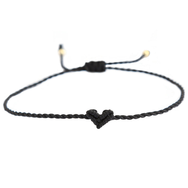 Love Ibiza heart armband zwart