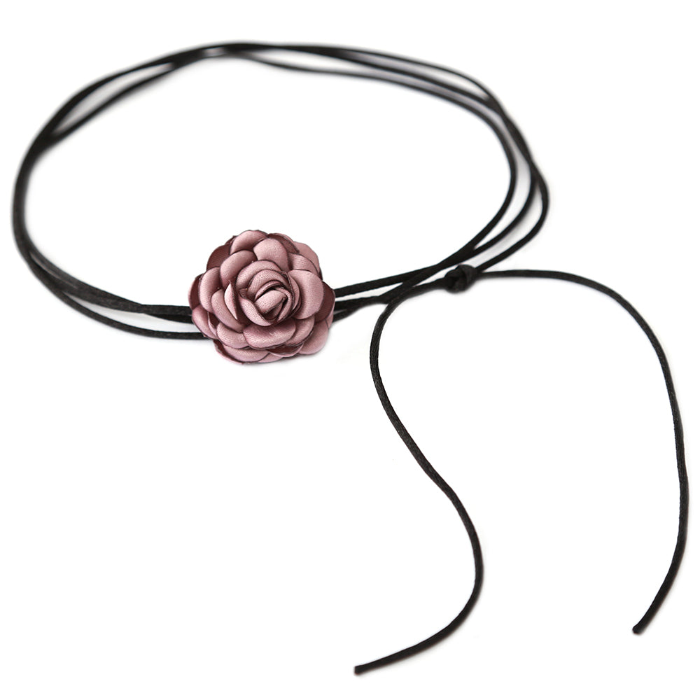 Choker flower black rose