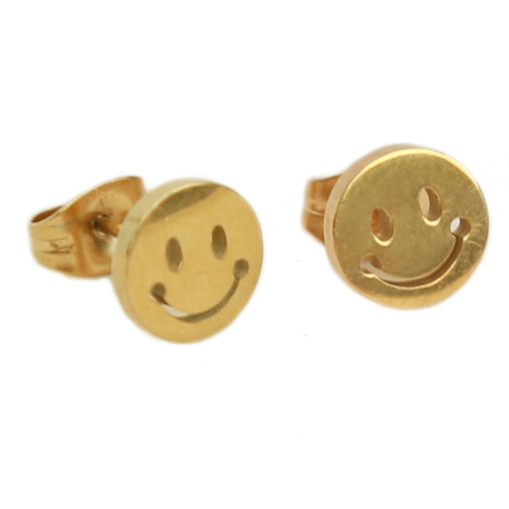 Golden studs smiley