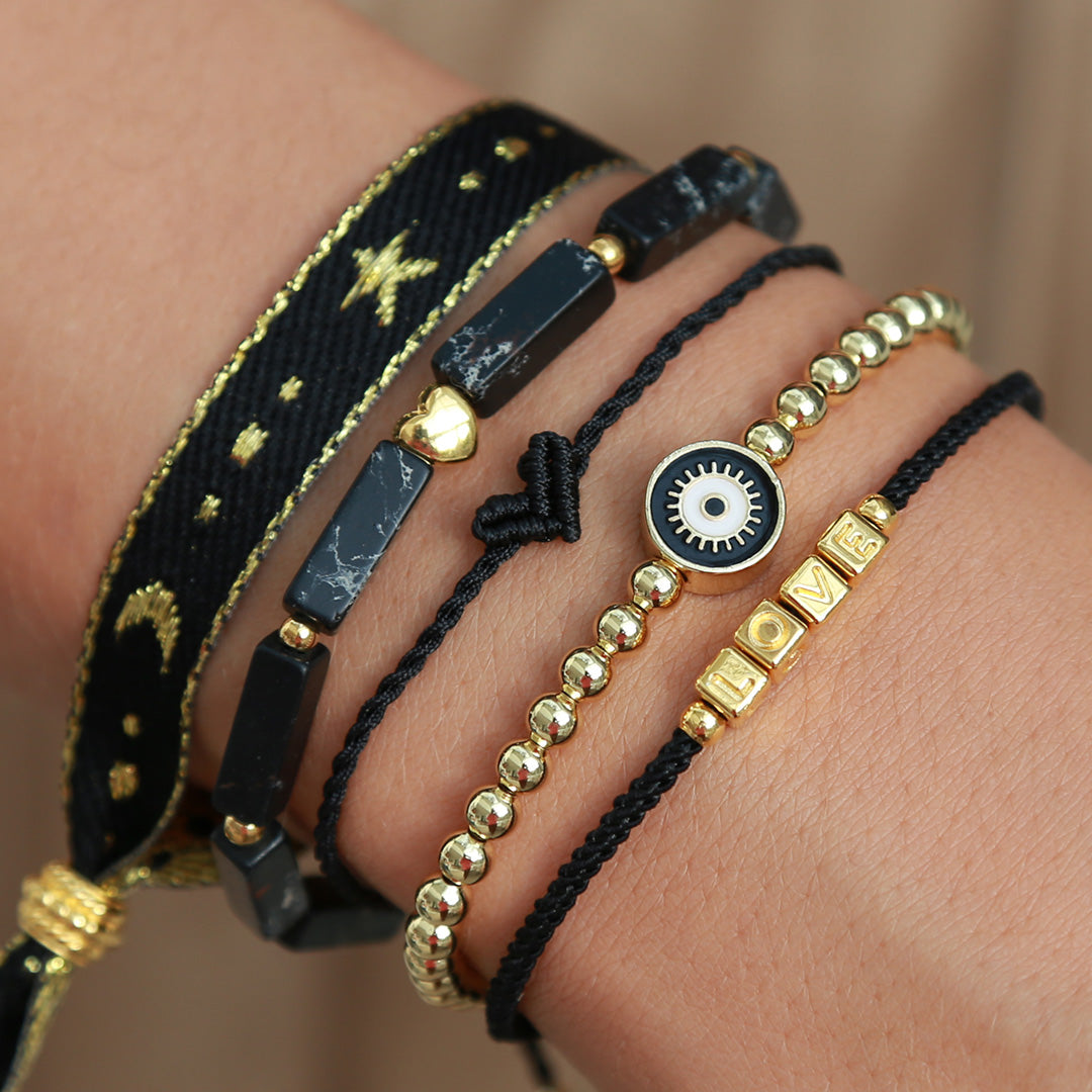 Armband mon amour schwarz