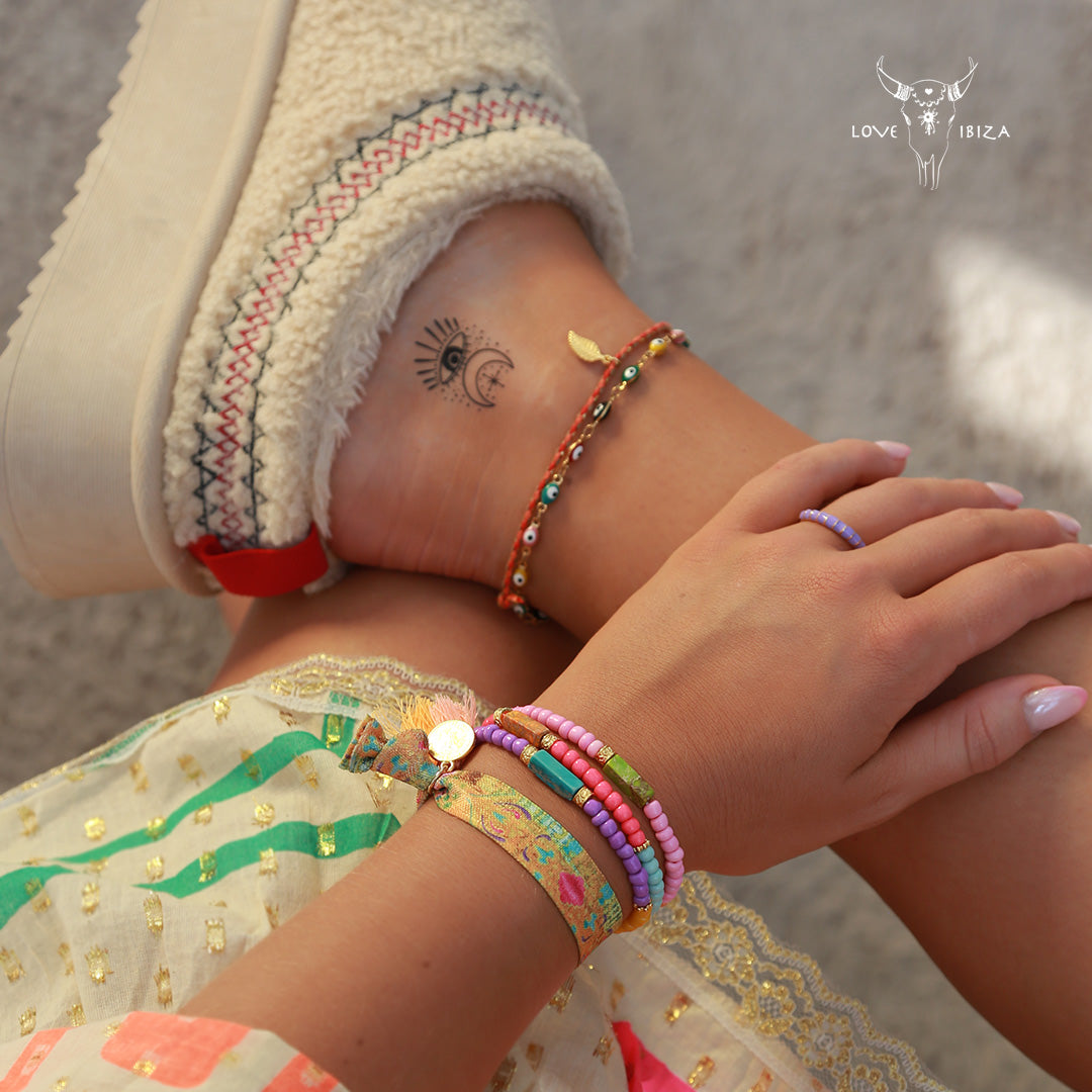 Armband Ibiza Love Lila