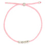 Le bracelet love argent blanc