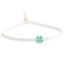 Bracelet clover white coral